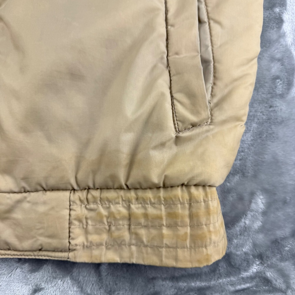 Vintage Shipton Sportswear Puffer Vest Mens Large Colorblock Black Tan Red Zip - Picture 12 of 16